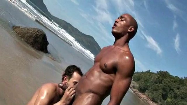 Beach Bareback Anal Latino Moro