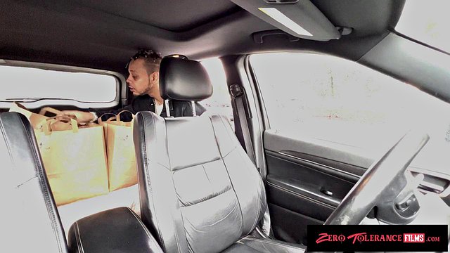 Donny Sins' Big Cock Pounds Bratty Blonde Girlfriend Braylin Bailey Hard After Delivery Run
