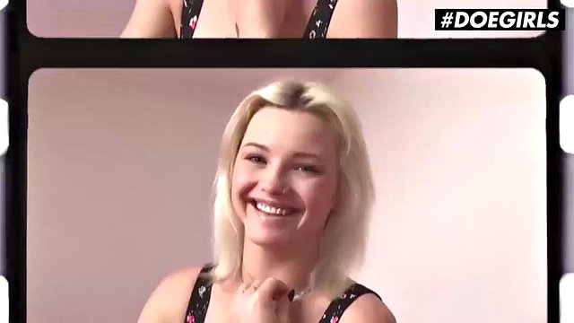 Doegirls - #Gia Ren - Napalona hiszpańska laska jest perwersyjna na domowym solowym wideo