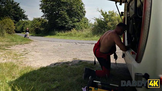DADDY4K. Dirty and sweaty guys make her pussy LEAK! ft. Little Chloe & Ridge Crix: Porn