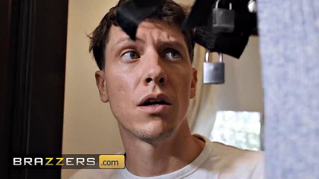 BRAZZERS - Bella Blu Wears A chastity Belt To Show Her Devotion To Her Man But Soon After She Has Anal With His Stepdad