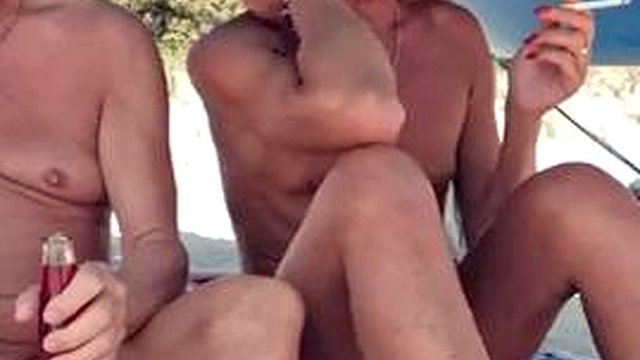 Nudist Beach Stripchat Sex Show, Gigi and Dave, Shemale Girlfriend Nudist Beach Encounter P2