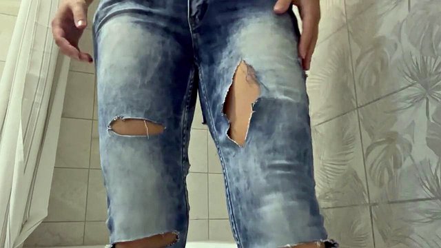 Shrima Malati's Wet Jeans Soak Shower