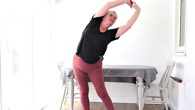 AuntJudys - Training with 51 year old chubby mature MILF Chantelle