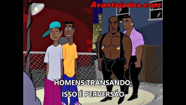 Gay cartoon the superhero and his bandits