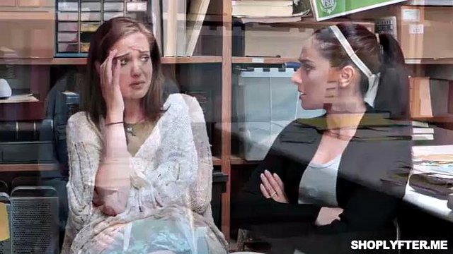 Shoplifter Carolina Sweets got her pussy fucked by Pervz: Blowjob, Cowgirl & Missonary Porn