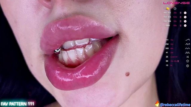 Goon For Her Hot Mouth Pierced Tongue + Spit
